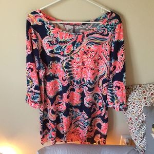 Lily Pulitzer dress! 3/4 quarter sleeve.